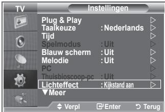 SAMSUNG LE40M86BD - De functie Lichteffect instellen (LE40N8, LE46N8) - 1