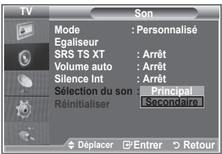 SAMSUNG LE40M86BD - Lorsque la fonction PIP est activée, vous pouvez écouter le son accompagnant l'image secondaire. - 2