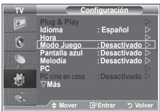 SAMSUNG LE40M86BD - Uso del Modo Juego - 1