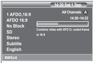 SAMSUNG LE40M86BD - Displaying Programme Information - 3
