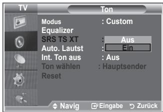 SAMSUNG LE40M86BD - Einstellen von TruSurround XT (SRS TS XT) - 2