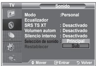 SAMSUNG LE40M86BD - Mientras esté activada la función PIP se puede escuchar el sonido de la imagen secundaria. - 2