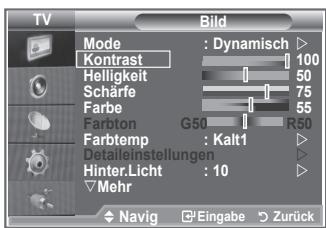 SAMSUNG LE40M86BD - Das Gerät verfügt über mehrere Einstellmöglichkeiten für die Bildqualität. - 1