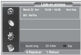 SAMSUNG LE40M86BD - Utilisation de la liste réglée - 3