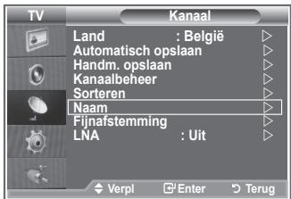 SAMSUNG LE40M86BD - Kanalen krijgen automatisch een naam toegewezen wanneer kanaalinformatie wordt uitgezonden. U kunt deze namen wijzigen en nieuwe namen toewijzen. - 1