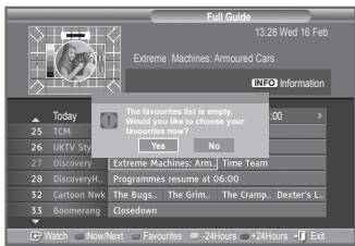 SAMSUNG LE40M86BD - Ogled informacij EPG (elektronski programski vodič) - 8