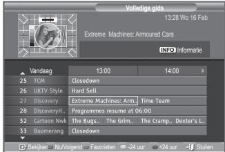SAMSUNG LE40M86BD - De EPG-informatie (elektronische programmagids) weergeven - 2