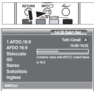 SAMSUNG LE40M86BD - Visualizzazione di informazioni sul programma - 1