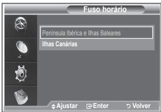 SAMSUNG LE40M86BD - Seleccione o fuso horário onde se encontra. - 2
