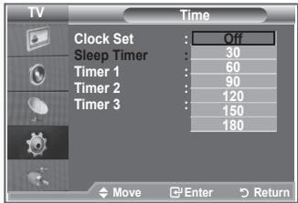 SAMSUNG LE40M86BD - Setting the Sleep Timer - 2