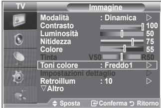 SAMSUNG LE40M86BD - È possibile selezionare il tono del colore ottimale per la propria vista. - 1