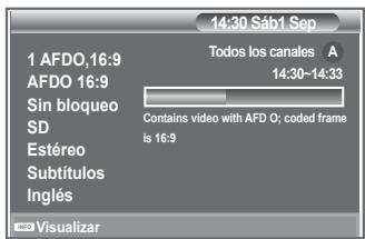 SAMSUNG LE40M86BD - Visualización de la información de los programas - 2