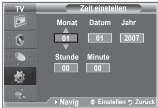 SAMSUNG LE40M86BD - Aktuelle Uhrzeit einstellen und anzeigen - 2
