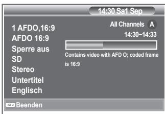 SAMSUNG LE40M86BD - Programminformationen anzeigen - 2