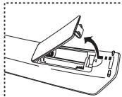 SAMSUNG LE40M86BD - Vstavljanje baterij v daljinski upravljalnik - 1