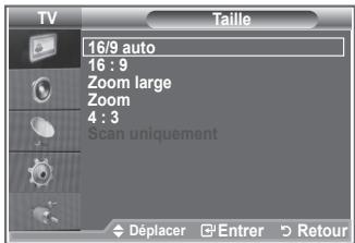 SAMSUNG LE40M86BD - Changement de la taille de l'image - 2