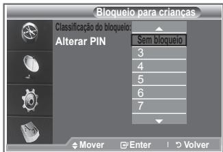 SAMSUNG LE40M86BD - Configurar o bloqueio para crianças - 3