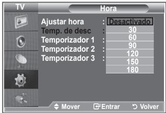 SAMSUNG LE40M86BD - Ajuste del temporizador de desconexión - 2