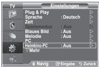 SAMSUNG LE40M86BD - Einstellen des Heimkino-PC - 1