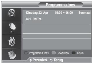 SAMSUNG LE40M86BD - De lijst met geplande programma's - 3