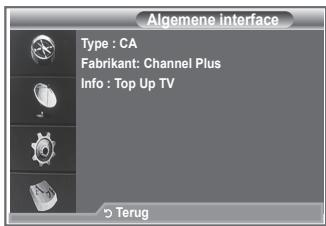 SAMSUNG LE40M86BD - Met deze optie geeft u informatie over een CAM in de CI-sleuf weer. - 1