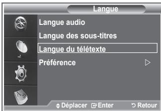 SAMSUNG LE40M86BD - Affiche les informations relatives à la langue pour le flot d'entrée. - 3