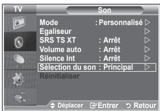 SAMSUNG LE40M86BD - Lorsque la fonction PIP est activée, vous pouvez écouter le son accompagnant l'image secondaire. - 1