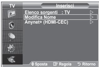 SAMSUNG LE40M86BD - Modifica dei nomi delle sorgenti di ingresso - 1