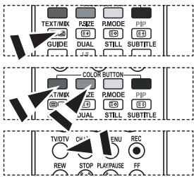 SAMSUNG LE40M86BD - Using Fastext to Select a Teletext Page - 1