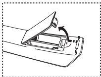 SAMSUNG LE40M86BD - Installing Batteries in the Remote Control - 1
