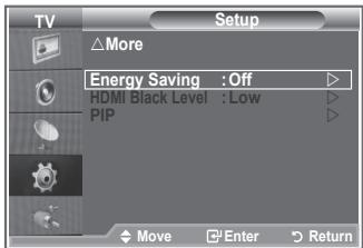 SAMSUNG LE40M86BD - Uporaba funkcije Energy Saving (Varčevanje z energijo) - 1