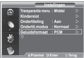 SAMSUNG LE40M86BD - Het geluidsformaat selecteren - 1