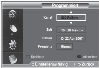 SAMSUNG LE40M86BD - Verwenden der Vormerkliste - 5