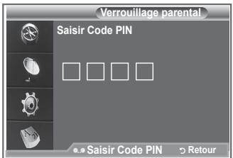 SAMSUNG LE40M86BD - Configuration du contrôle parental - 2