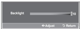 SAMSUNG LE40M86BD - You can adjust the screen brightness by adjusting the LCD backlight brightness. (0\~10) - 2