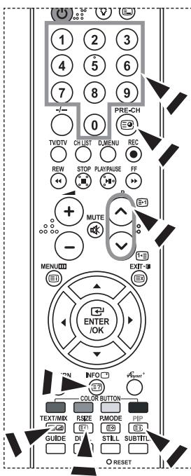 SAMSUNG LE40N87BD - Pulse los botones numéricos en el mando a distancia para introducir o acceptar los nombres de páginá directamente: - 1
