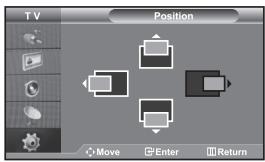 TV Position Move Enter Return