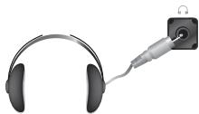 SAMSUNG LE40R72B - Collegamento delle cuffie di ascolto - 1