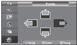 TV Positie VerpL Enter Terug