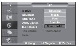 SAMSUNG LE40R72B - Tonwiedergabestandard ändern - 1