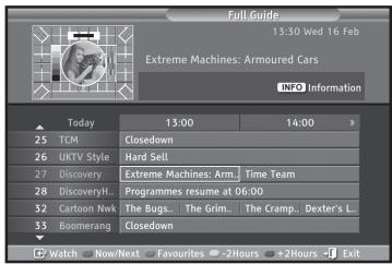 SAMSUNG LE40R73BD - Viewing the EPG (Electronic Programme Guide) Information - 2