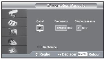 SAMSUNG LE40R73BD - Mise à jour manuelle de la liste des chaînes - 1