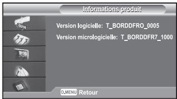 SAMSUNG LE40R73BD - Affichage d'informations sur le produit - 1