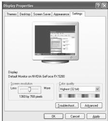 SAMSUNG LE40R73BD - Paramétrage du logiciel PC (Basé sur Windows XP) - 1