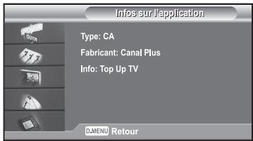 SAMSUNG LE40R73BD - Affichage de l'interface commune - 1