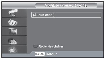 SAMSUNG LE40R73BD - Modification de vos chaînes favorites - 1