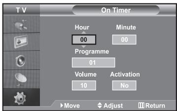 SAMSUNG LE40R73BD - Switching the Television On and Off Automatically - 1