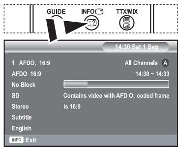 SAMSUNG LE40R73BD - Displaying Programme Information - 1