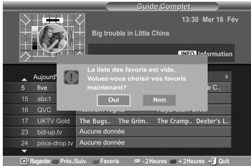 SAMSUNG LE40R73BD - Affichage de toutes les chaînes ou des chaînes favorites - 4