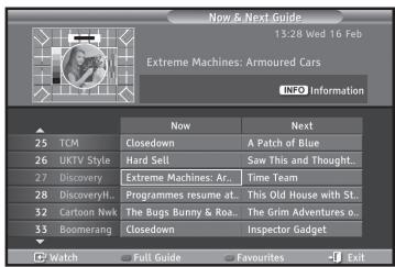 SAMSUNG LE40R73BD - Viewing the EPG (Electronic Programme Guide) Information - 1